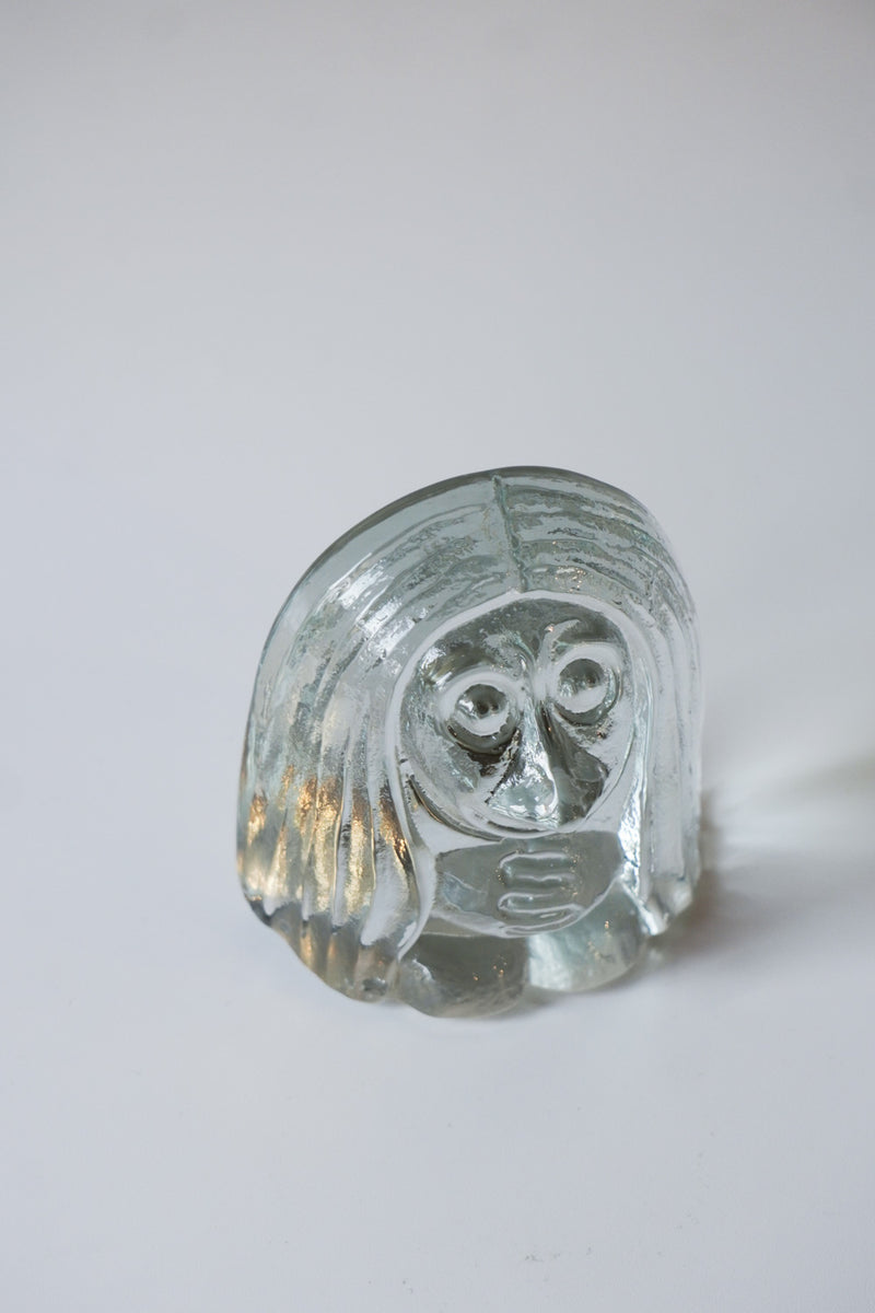 No.2-1 Bergdala Glasbruk社<br>ガラスオブジェ (L) <br>1960's , Sweden <br>bob's box - ヴィンテージ SHARK ATTACK