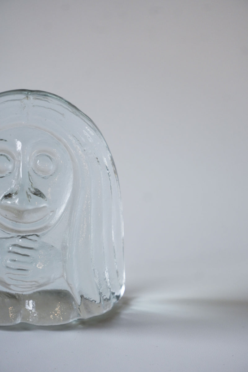 No.2-1 Bergdala Glasbruk社<br>ガラスオブジェ (L) <br>1960's , Sweden <br>bob's box - ヴィンテージ SHARK ATTACK