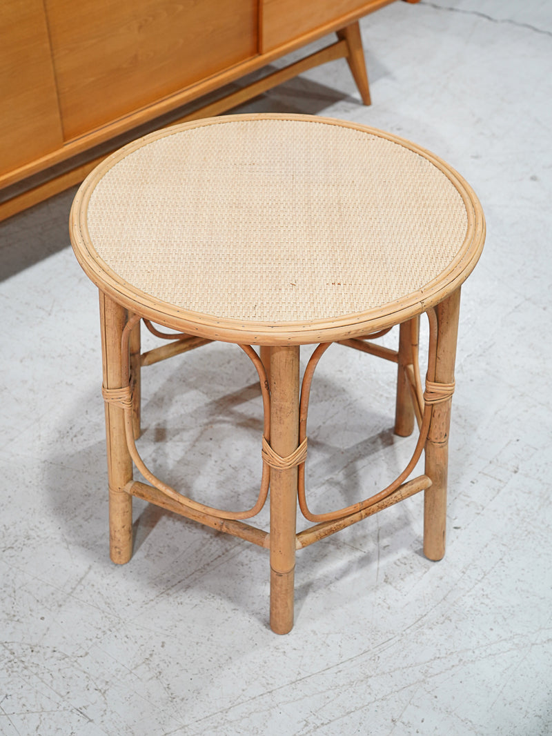 ラタン サイドテーブル ヴィンテージ SHARK ATTACK