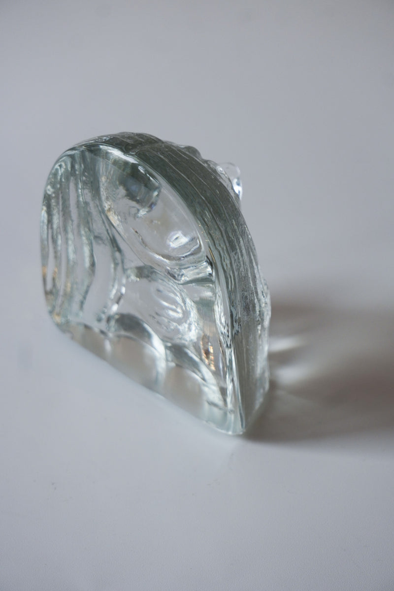 No.2-1 Bergdala Glasbruk社<br>ガラスオブジェ (L) <br>1960's , Sweden <br>bob's box - ヴィンテージ SHARK ATTACK