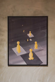 Kurt Hansen [Mennesker, På vej]<br>ウォルアート <br>Denmark<br> cerote antiques - ヴィンテージ SHARK ATTACK