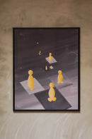 Kurt Hansen [Mennesker, På vej]<br>ウォルアート <br>Denmark<br> cerote antiques - ヴィンテージ SHARK ATTACK