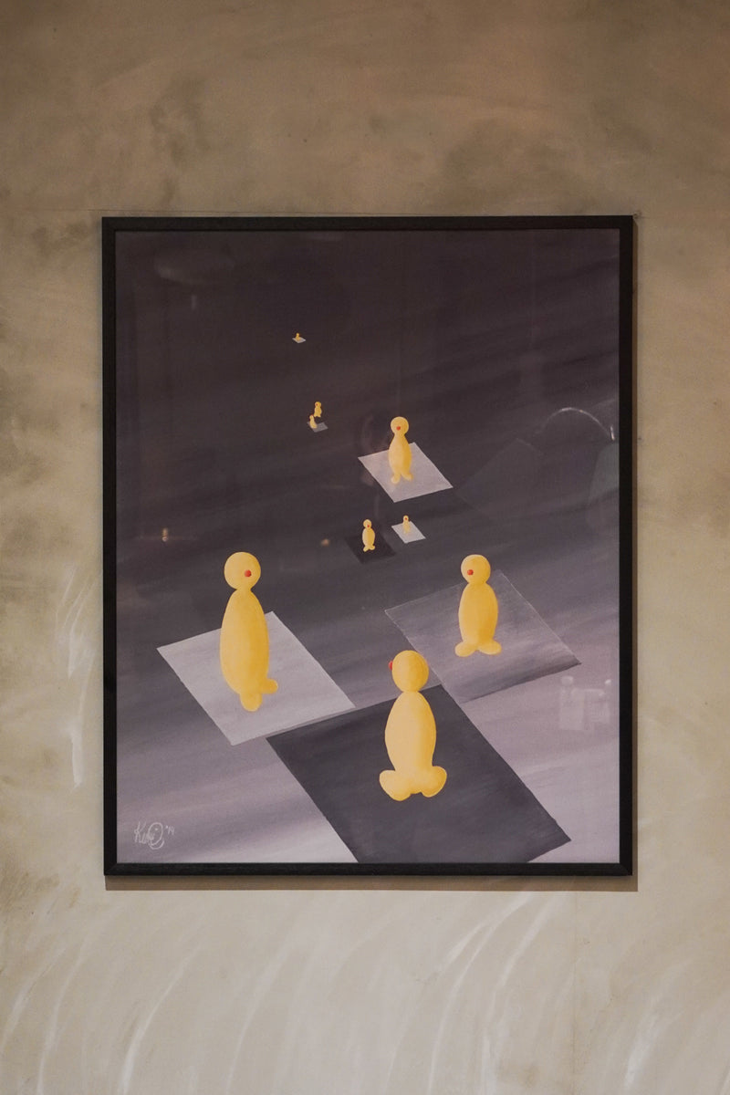 Kurt Hansen [Mennesker, På vej]<br>ウォルアート <br>Denmark<br> cerote antiques - ヴィンテージ SHARK ATTACK