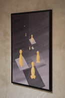 Kurt Hansen [Mennesker, På vej]<br>ウォルアート <br>Denmark<br> cerote antiques - ヴィンテージ SHARK ATTACK