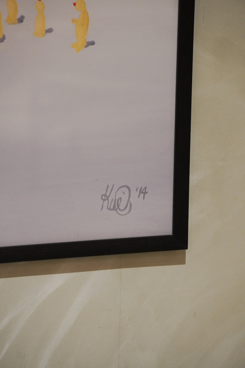 Kurt Hansen [Drømme i vinden]<br>ウォールアート <br>Denmark<br>cerote antiques - ヴィンテージ SHARK ATTACK