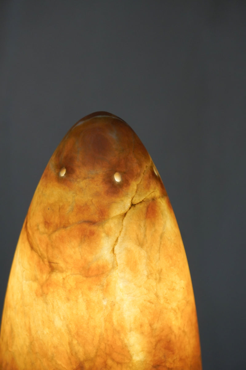 Alabaster Table lamp<br>1980-90's , Spain<br>bob's box - ヴィンテージ SHARK ATTACK