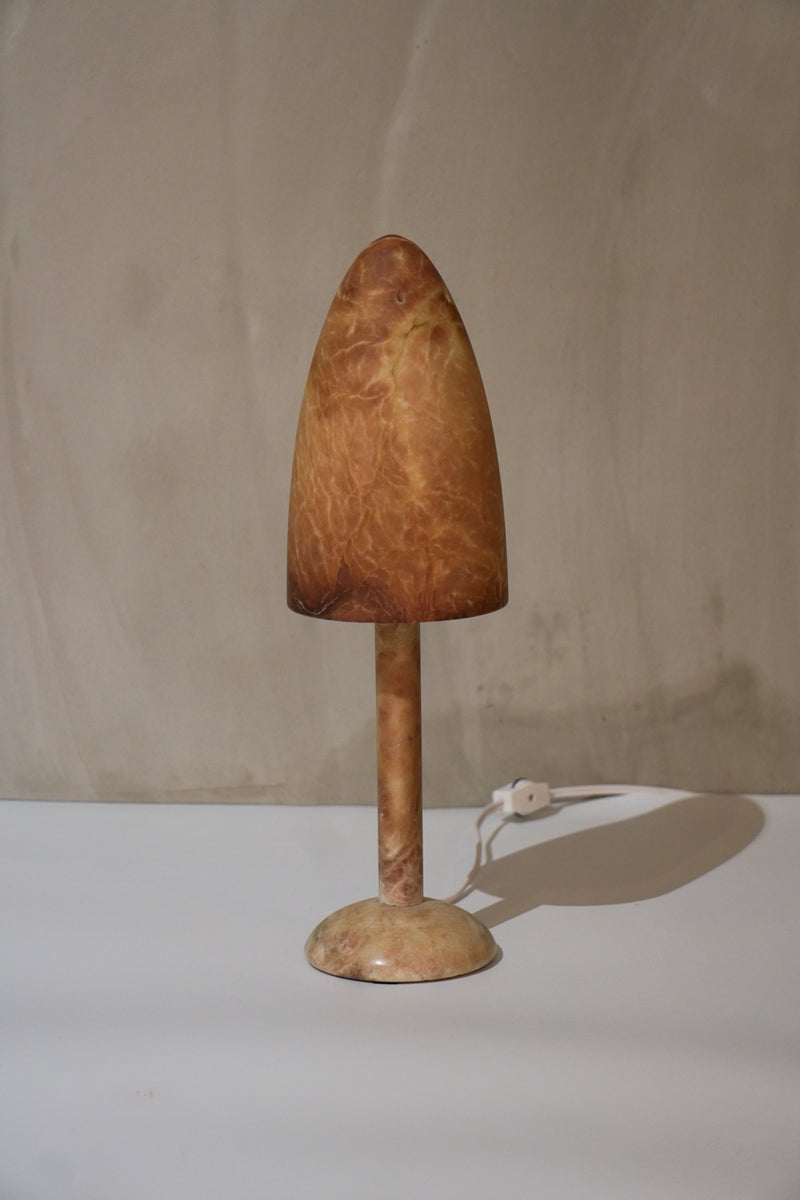 Alabaster Table lamp<br>1980-90's , Spain<br>bob's box - ヴィンテージ SHARK ATTACK