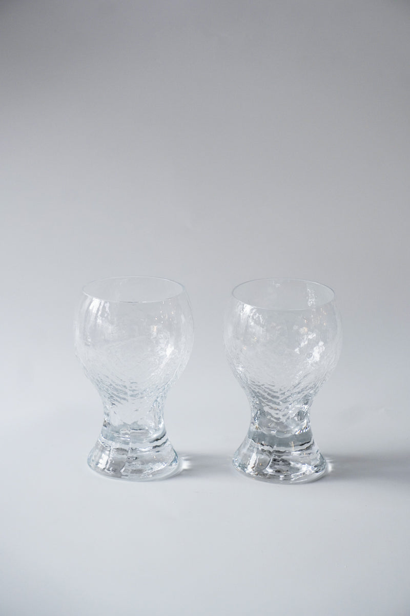 Kosta Boda社<br>ガラスタンブラー<br>1980's , Sweden<br>bob's box - ヴィンテージ SHARK ATTACK