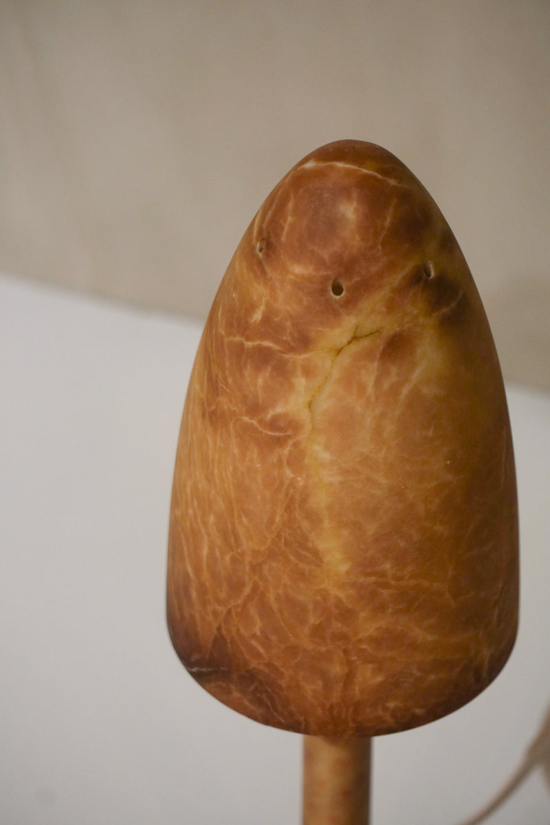 Alabaster Table lamp<br>1980-90's , Spain<br>bob's box - ヴィンテージ SHARK ATTACK