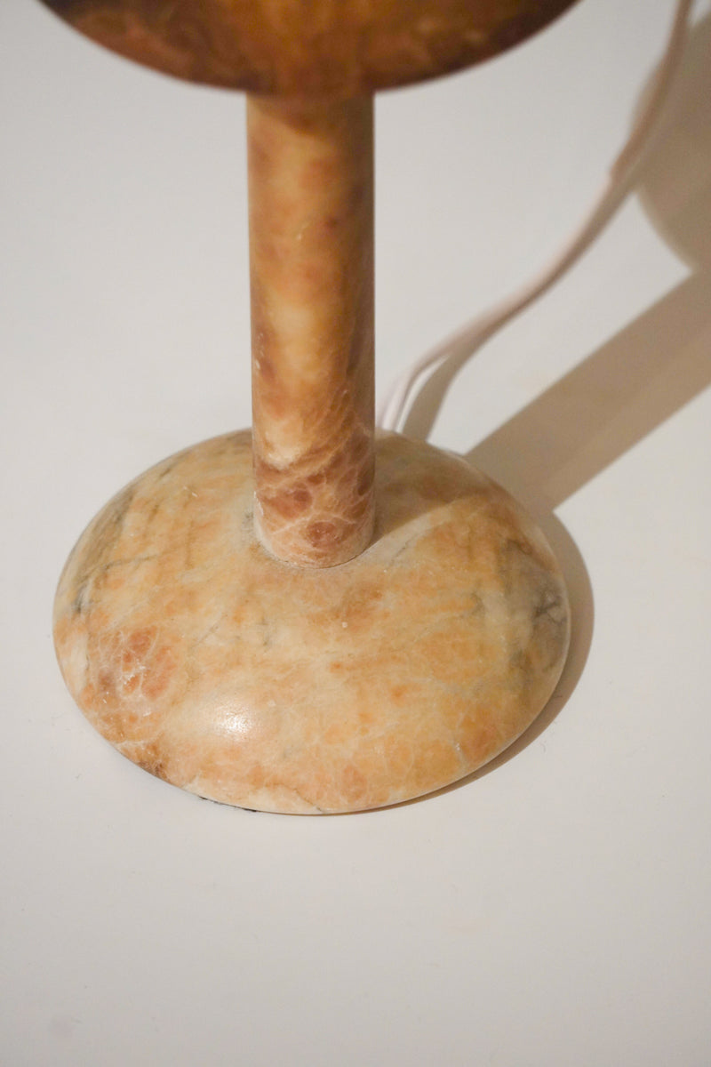 Alabaster Table lamp<br>1980-90's , Spain<br>bob's box - ヴィンテージ SHARK ATTACK