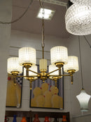 Orrefors社製<br>6灯シャンデリアランプ<br> 1950'~1960' , Sweden <br> cerote antiques