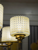 Orrefors社製<br>6灯シャンデリアランプ<br> 1950'~1960' , Sweden <br> cerote antiques