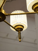 Orrefors社製<br>6灯シャンデリアランプ<br> 1950'~1960' , Sweden <br> cerote antiques
