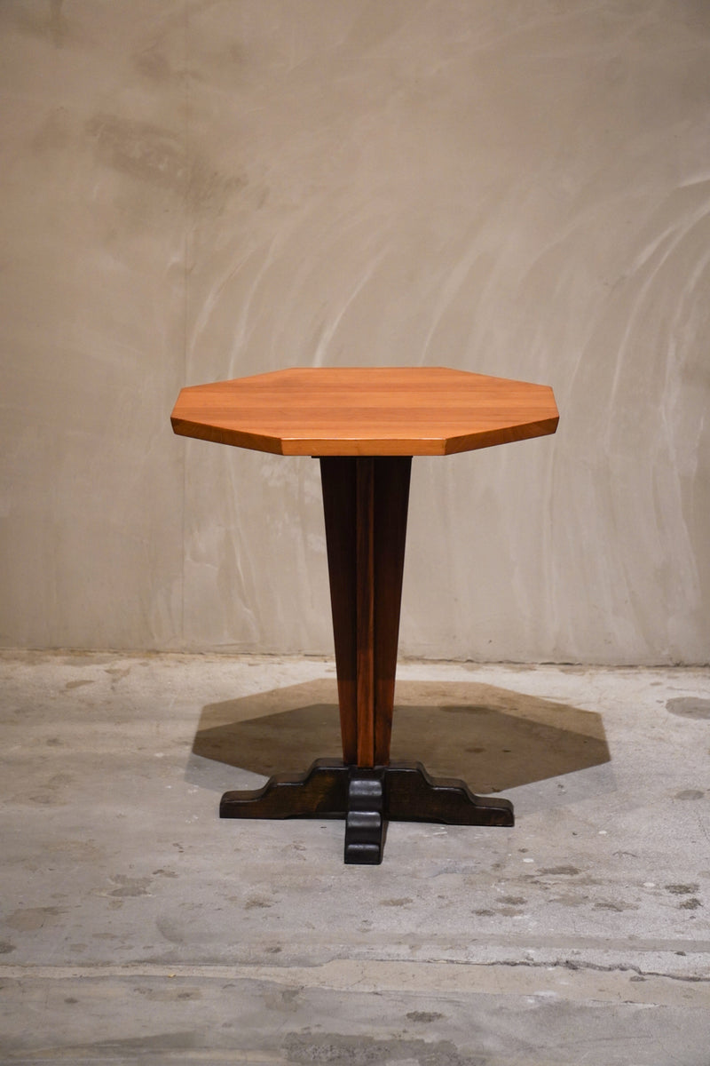 ヴィンテージウッドサイドテーブル SHARK ATTACK 送料込 チーク ウッドサイドテーブルヴィンテージ大阪店