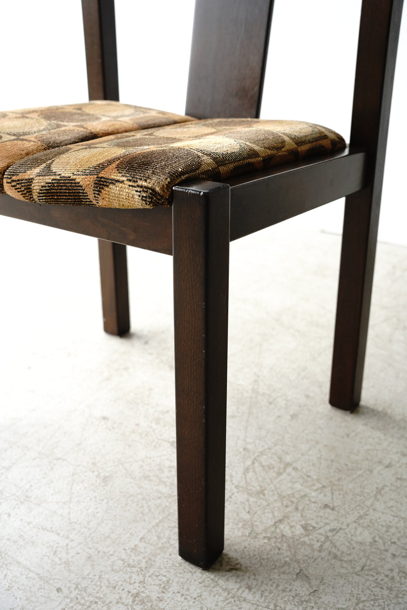 60's Danmark Beachwood Fabric Chair<br> vintage yamato store