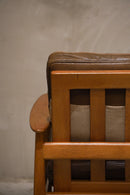 レザー 1シーターソファ(B)<br>Sweden <br>cerote antiques - ヴィンテージ SHARK ATTACK