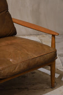 レザー 1シーターソファ(B)<br>Sweden <br>cerote antiques - ヴィンテージ SHARK ATTACK