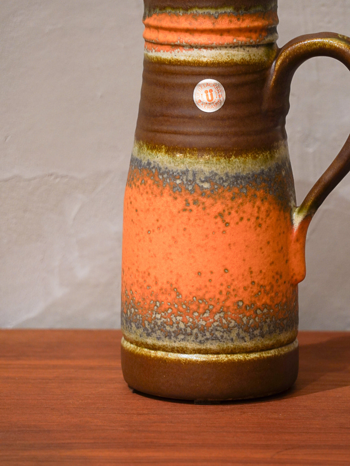 Üebelacker 1847/25 - Fat Lava - セラミック フラワーベース - West Germany - cerote antiques