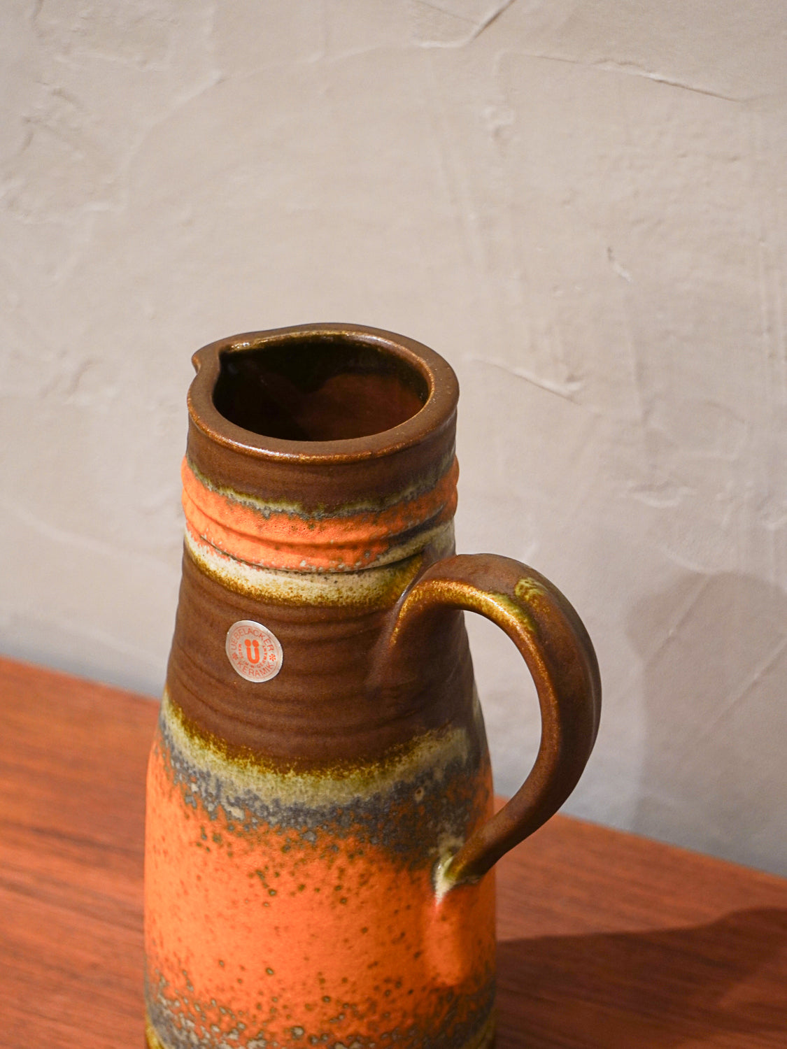 Üebelacker 1847/25 - Fat Lava - セラミック フラワーベース - West Germany - cerote antiques