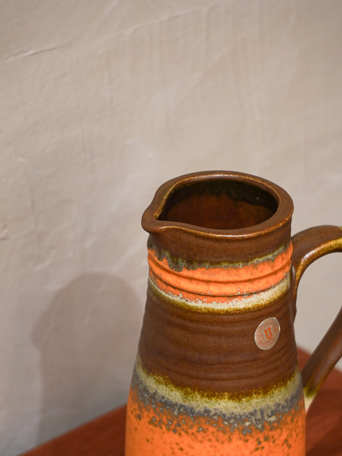 Üebelacker 1847/25 - Fat Lava - セラミック フラワーベース - West Germany - cerote antiques