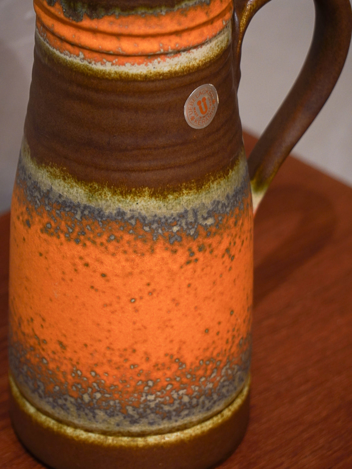 Üebelacker 1847/25 - Fat Lava - セラミック フラワーベース - West Germany - cerote antiques
