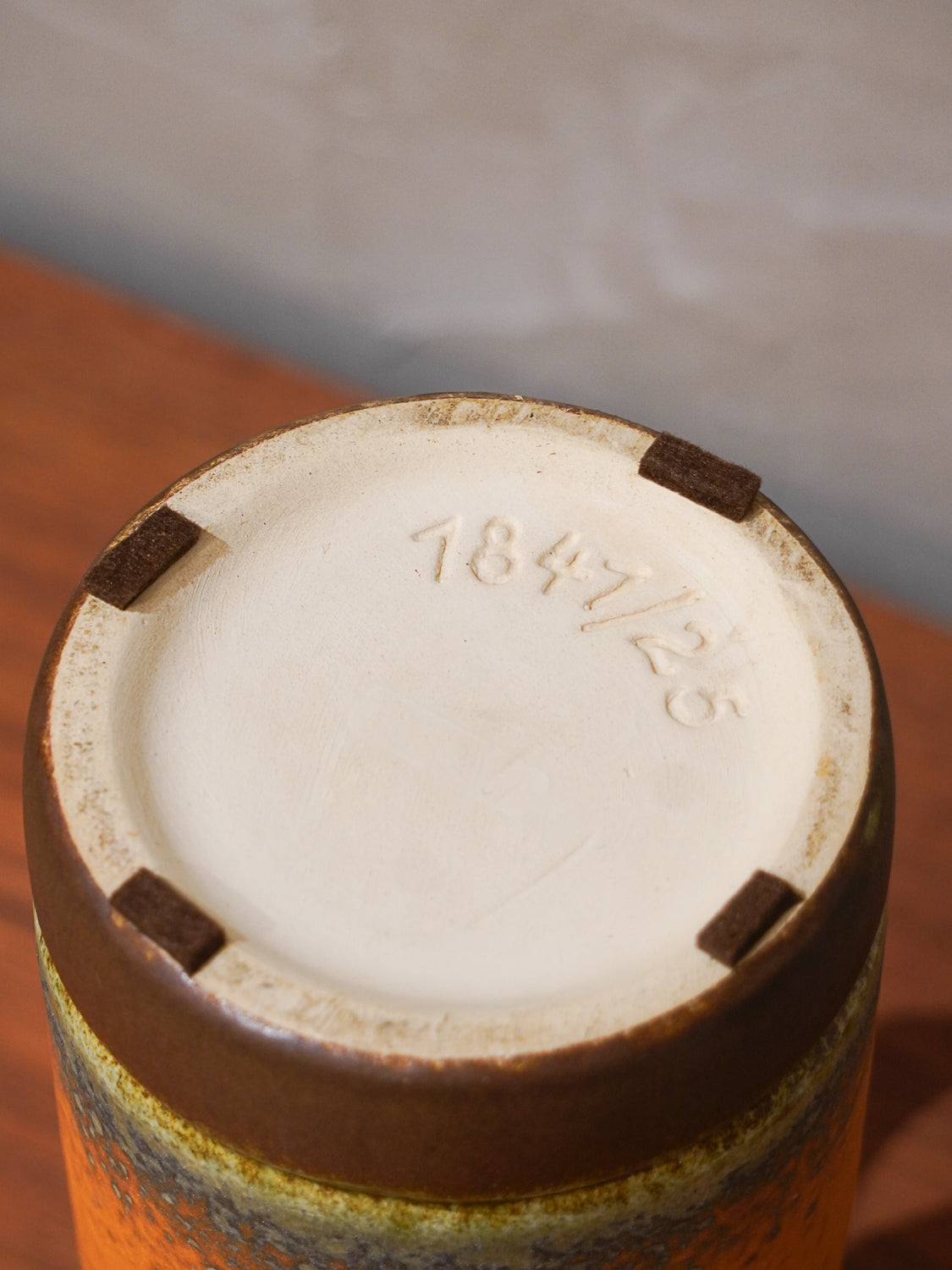 Üebelacker 1847/25 - Fat Lava - セラミック フラワーベース - West Germany - cerote antiques