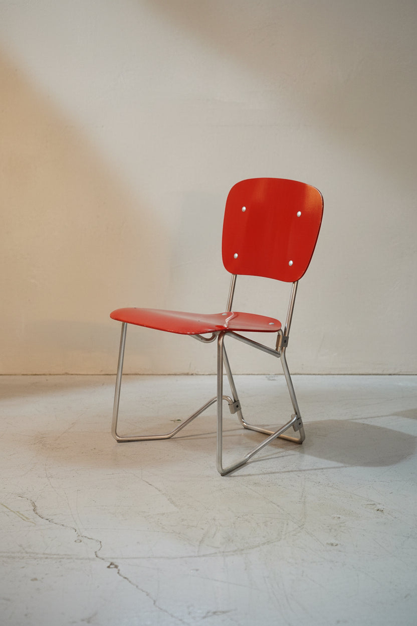 Ph.Zieringer K.G. , Armin Wirth - Swiss , 1950s - ”Alu-Flex” - スタッキングチェア