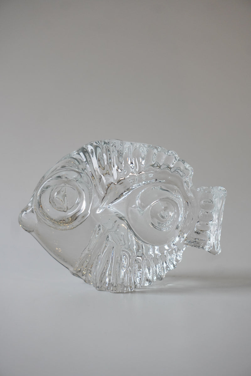 Reijmyre社 <br>Sweden クリスタルフィッシュオブジェ<br>bob's box - ヴィンテージ SHARK ATTACK