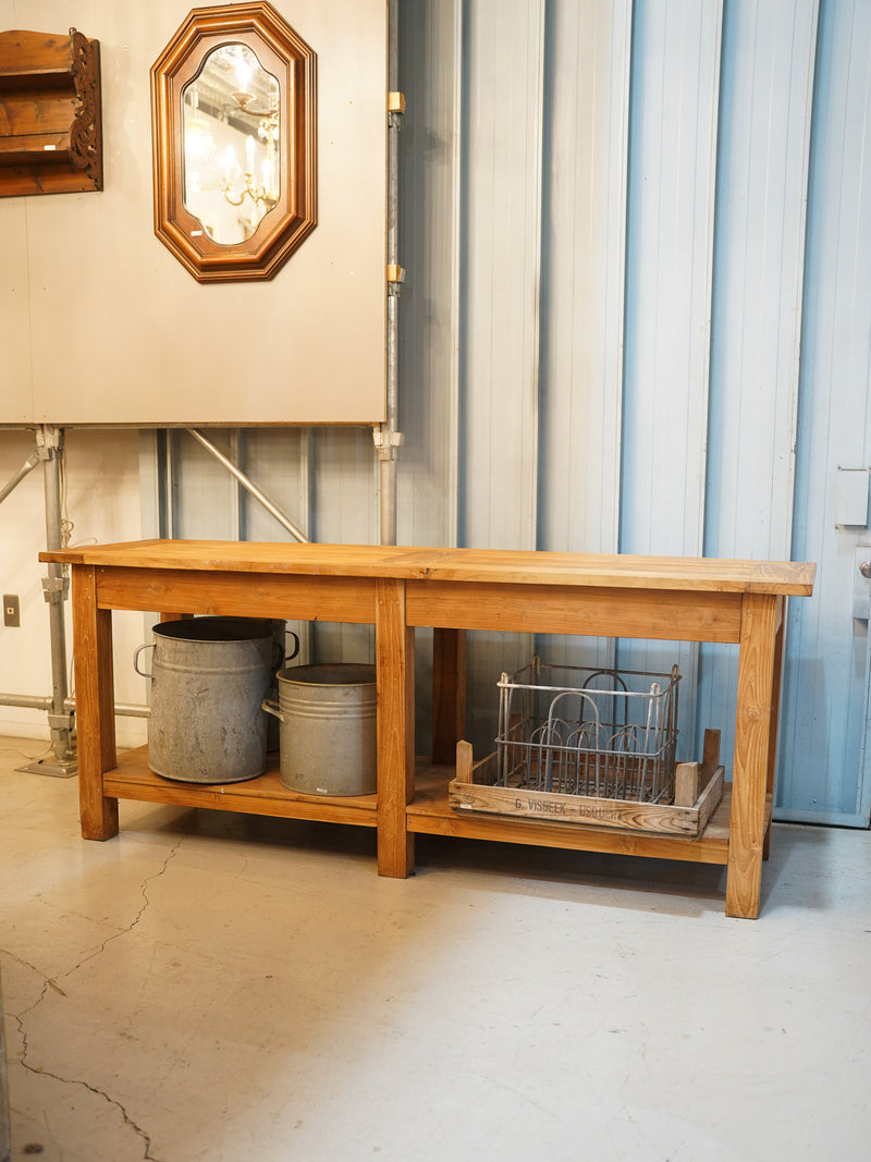 ヴィンテージウッドサイドテーブル SHARK ATTACK 送料込 インド