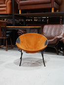 Lusch & Co <br>レザー バルーンチェア <br>1960's , West Germany <br> 大阪店