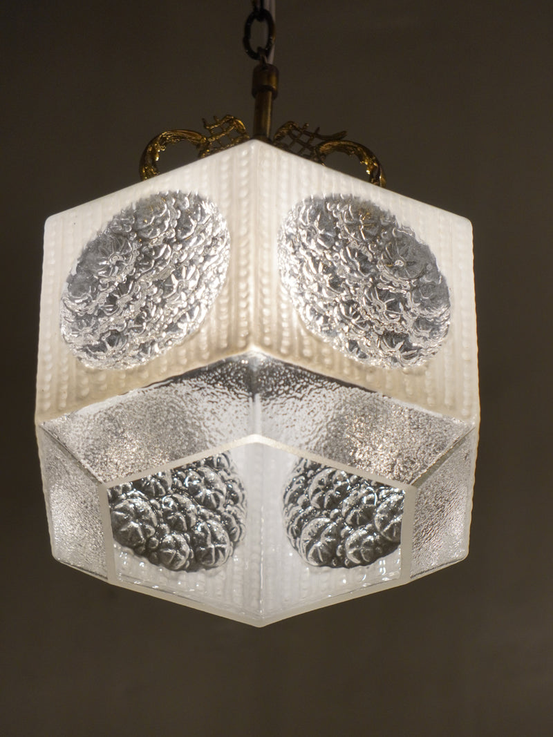 ガラス ペンダントランプ<br>1960-70's , Sweden <br>bob's box - ヴィンテージ SHARK ATTACK