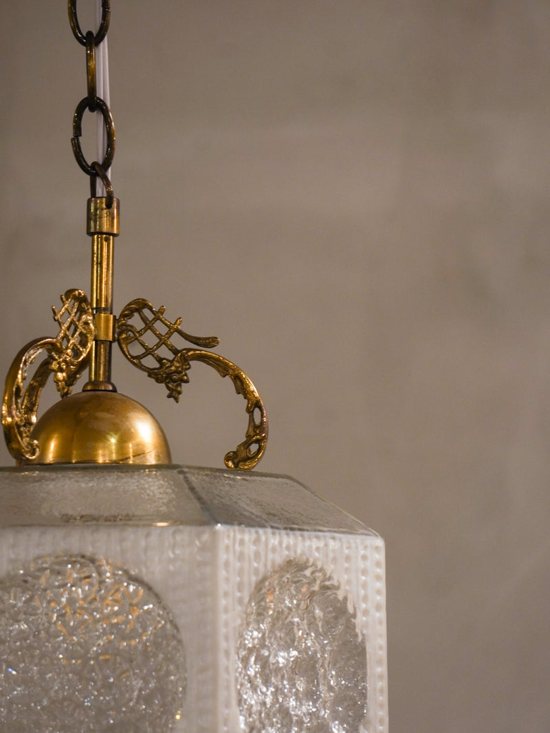 ガラス ペンダントランプ<br>1960-70's , Sweden <br>bob's box - ヴィンテージ SHARK ATTACK