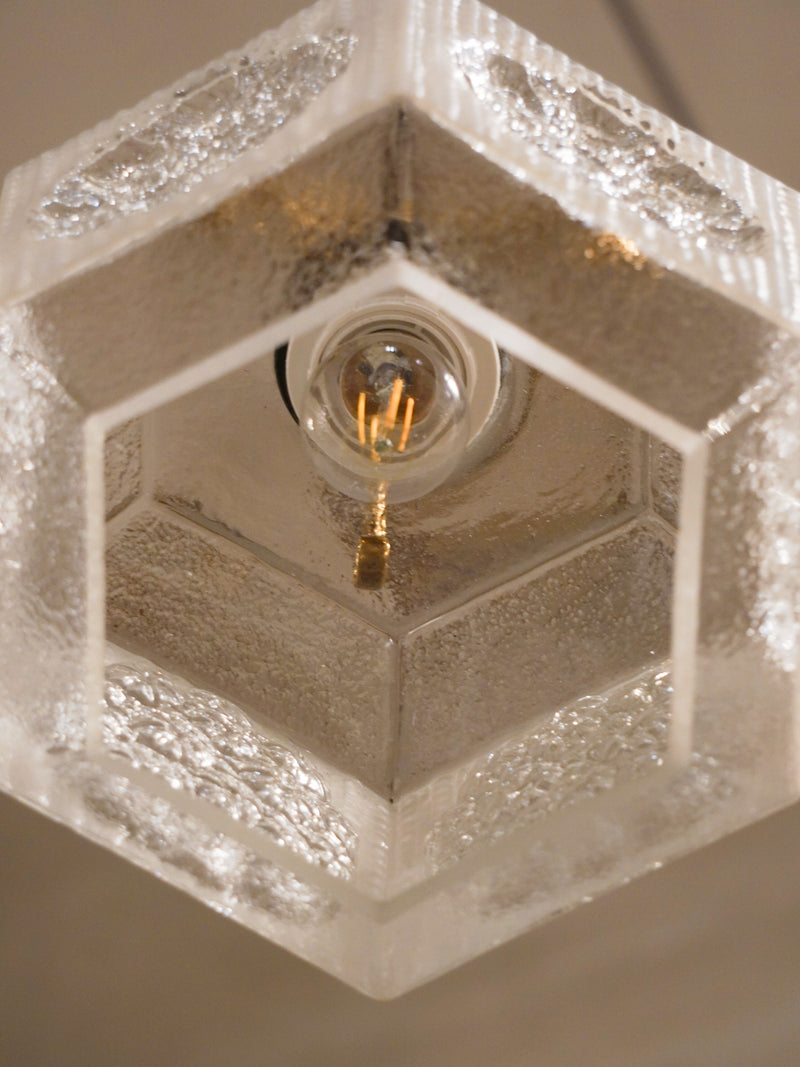 ガラス ペンダントランプ<br>1960-70's , Sweden <br>bob's box - ヴィンテージ SHARK ATTACK