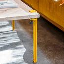 TIPTOE<br>Coffee table and bench leg – 43 cm <br>SUNFLOWER YELLOW <br>cerote antiques - ヴィンテージ SHARK ATTACK
