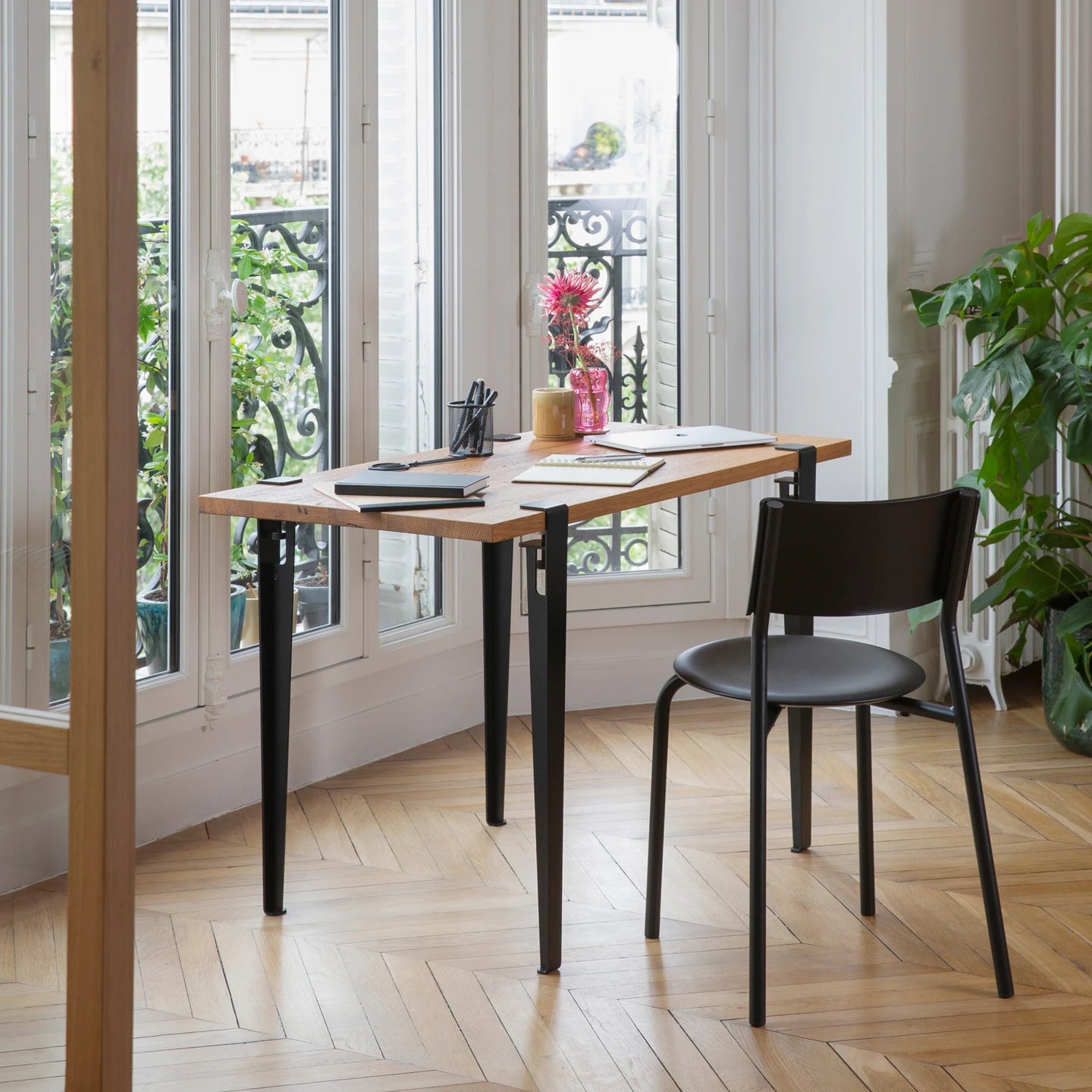 TIPTOE - Table and desk leg – 75 cm - GRAPHITE BLACK - 大阪店