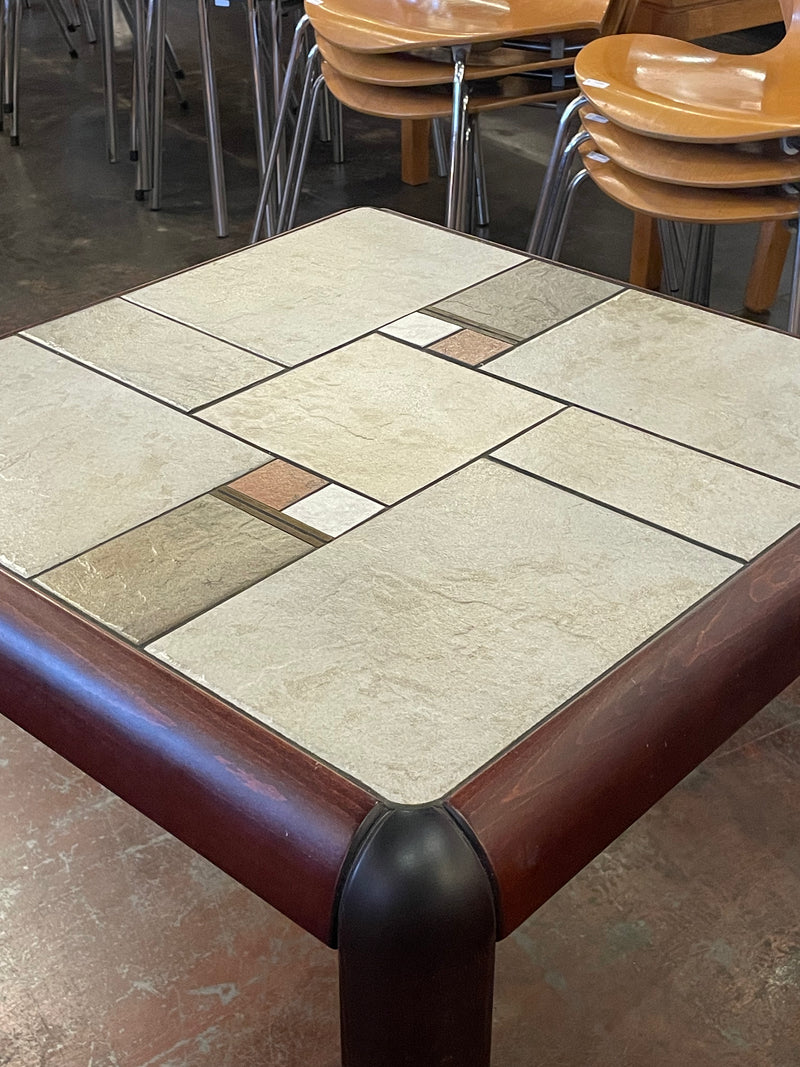 ウッド タイルトップサイドテーブル <br> 大和店