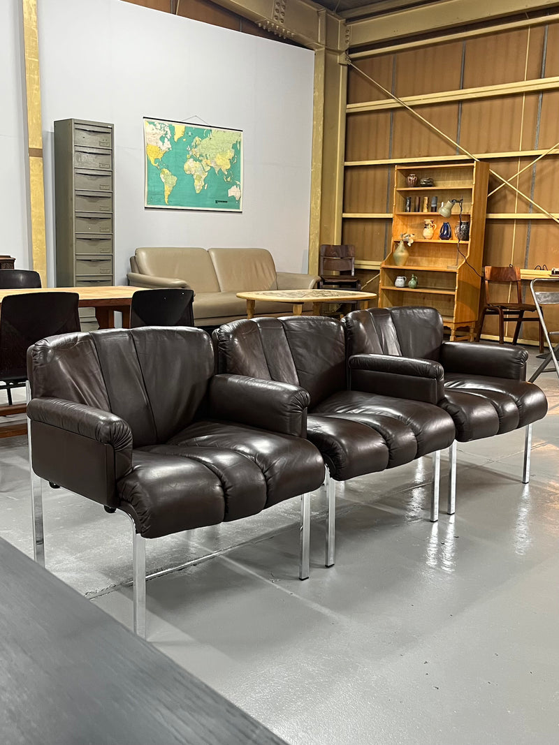 Girsberger, Hans Eichenberger <br>Euro Chair 1200 アームあり <br>ラウンジチェア <br>1960's~1970's , Switzerland <br>cerote antiques - ヴィンテージ SHARK ATTACK