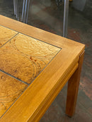 チークウッド タイルトップサイドテーブル <br> 大和店