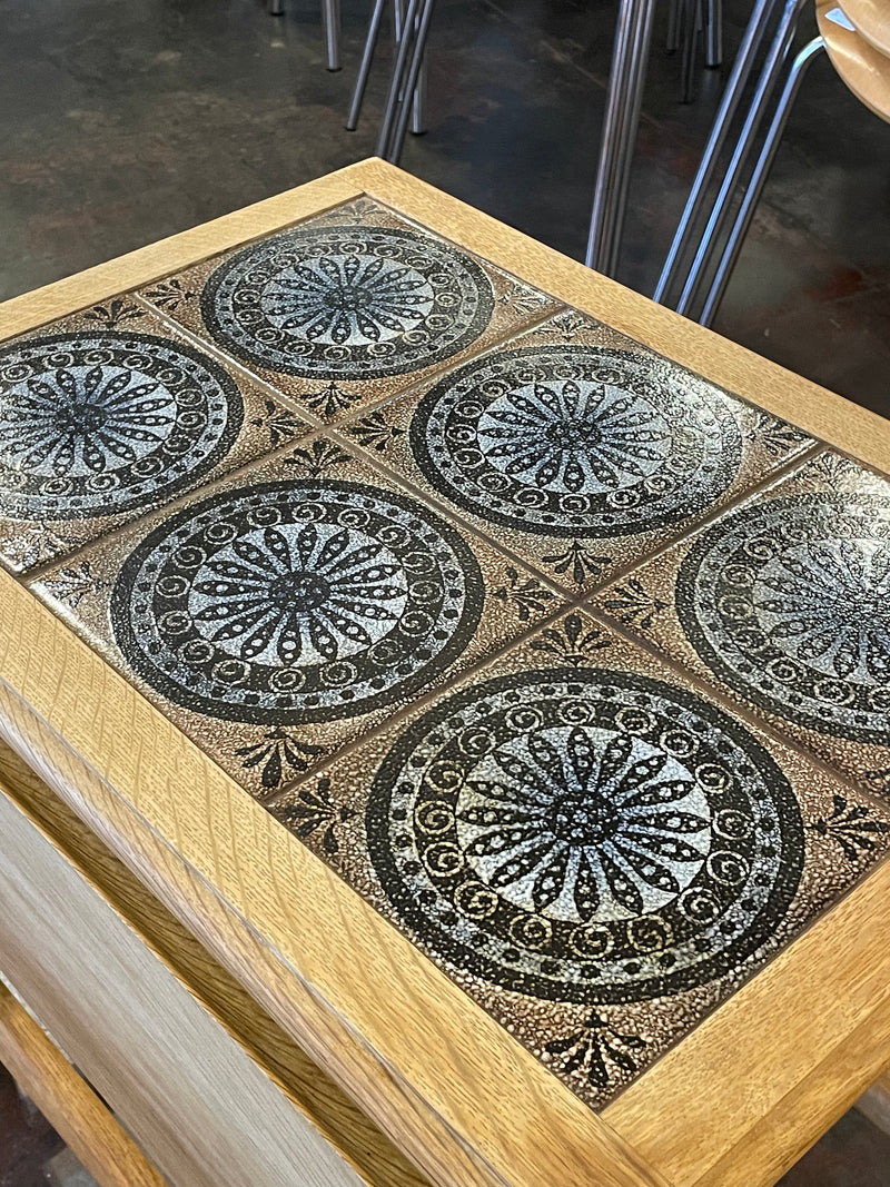 オークウッド タイルトップドロップリーフテーブル <br> 大和店