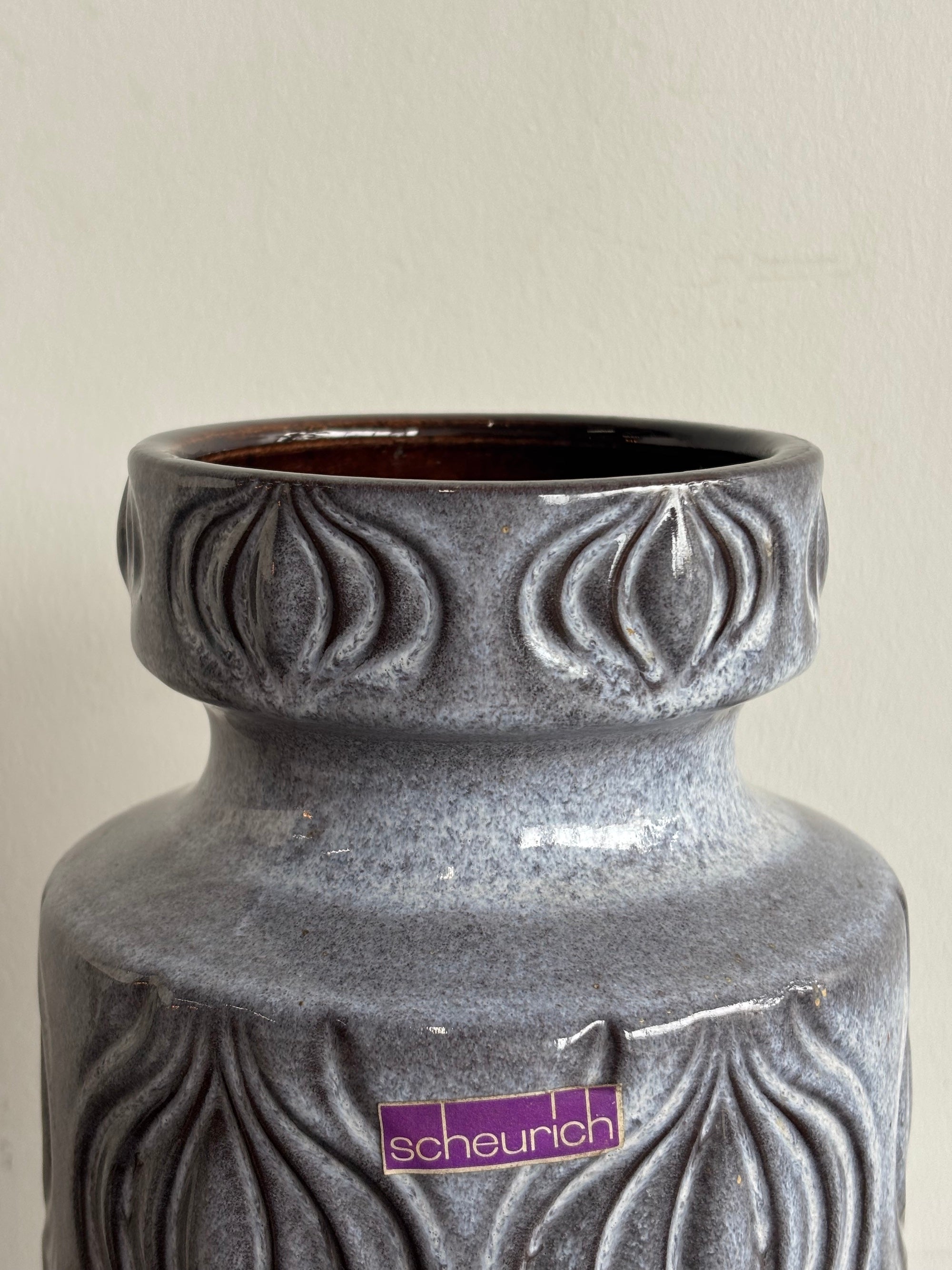 Scheurich 285/40 - Fat Lava - セラミック フラワーベース - 1960's-1970's , West Germany - cerote antiques