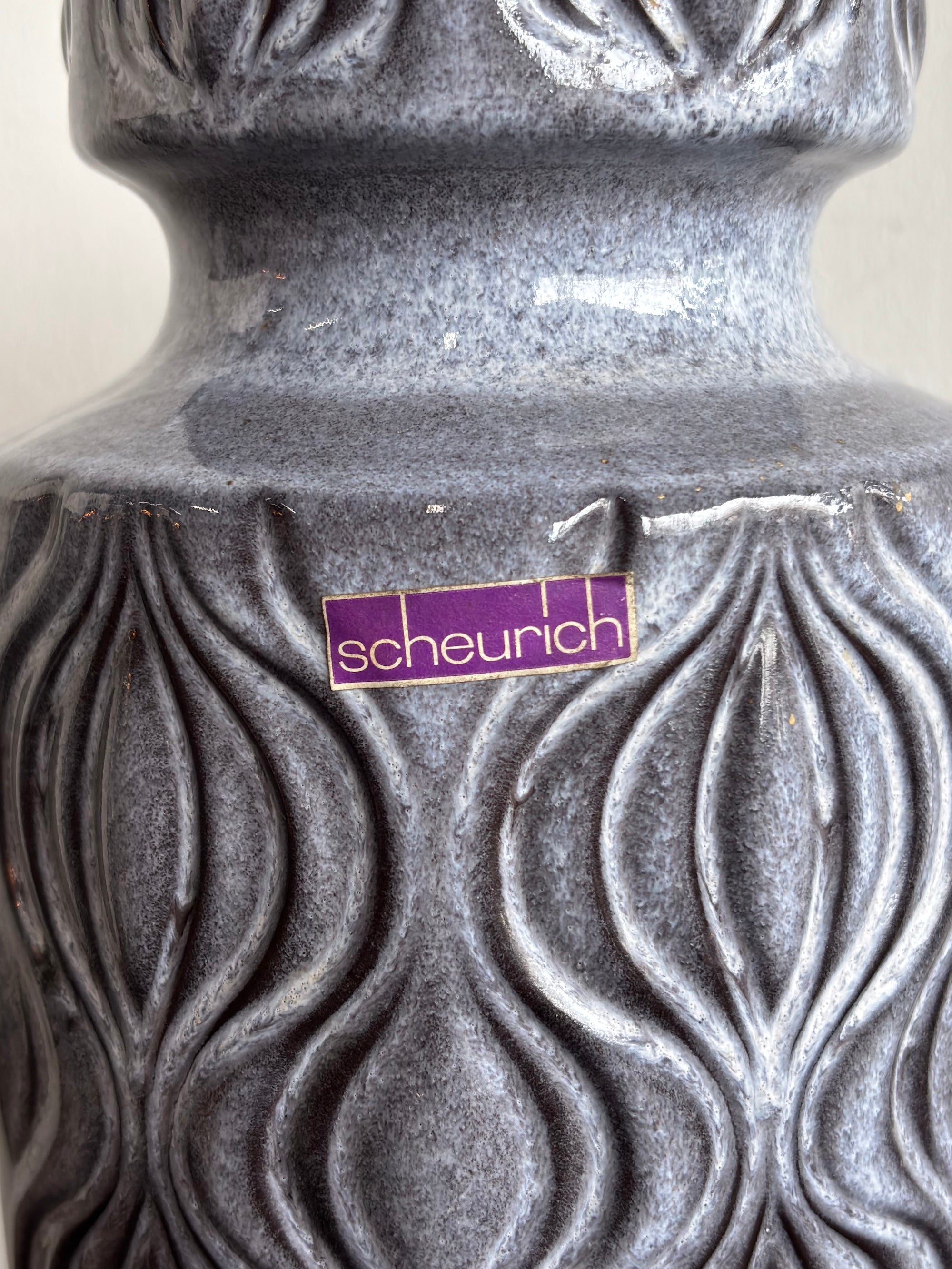 Scheurich 285/40 - Fat Lava - セラミック フラワーベース - 1960's-1970's , West Germany - cerote antiques