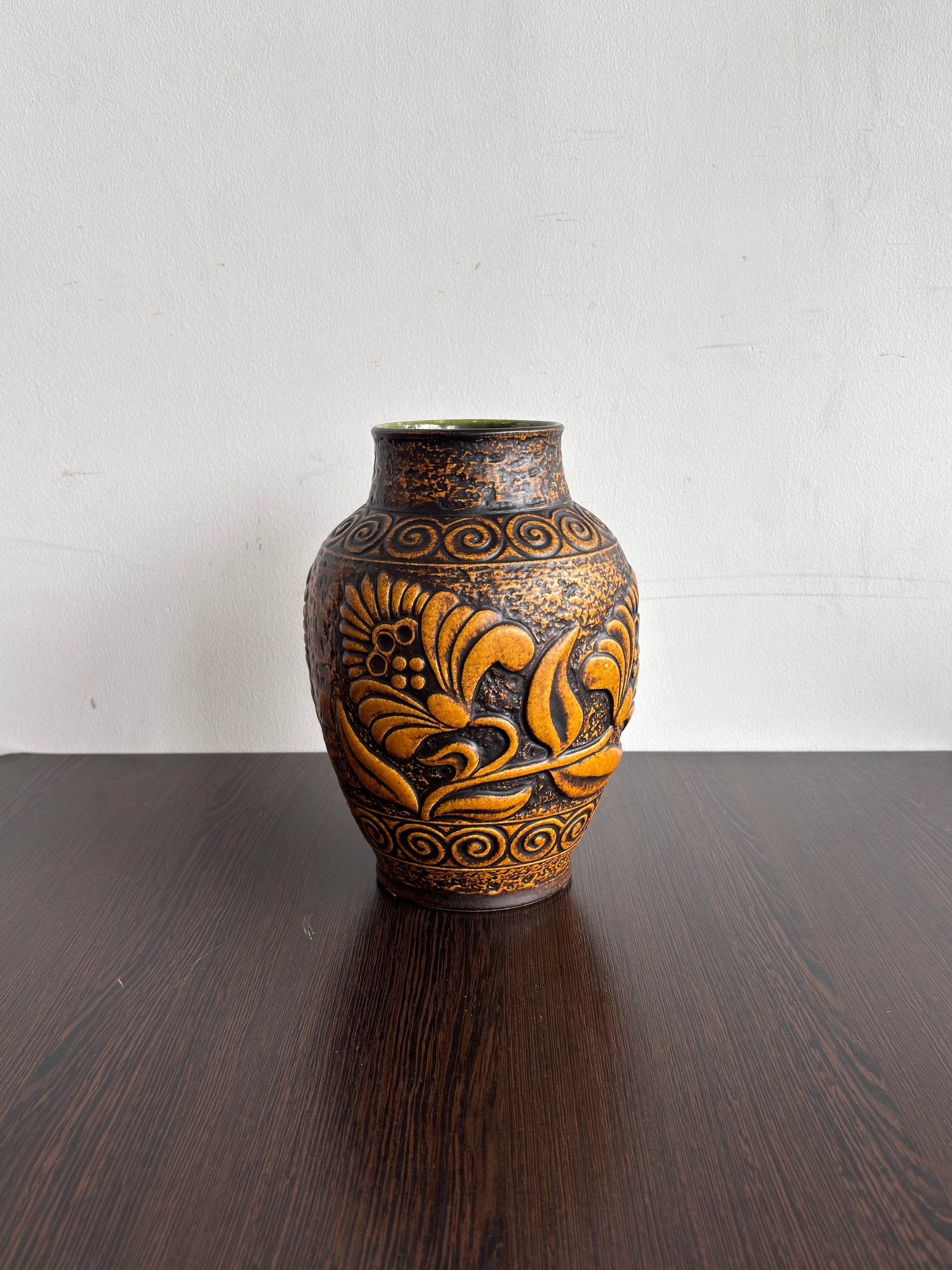 Bay Keramik 670/25 - Fat Lava - セラミック フラワーベース - 1950's-1960's , West Germany - cerote antiques