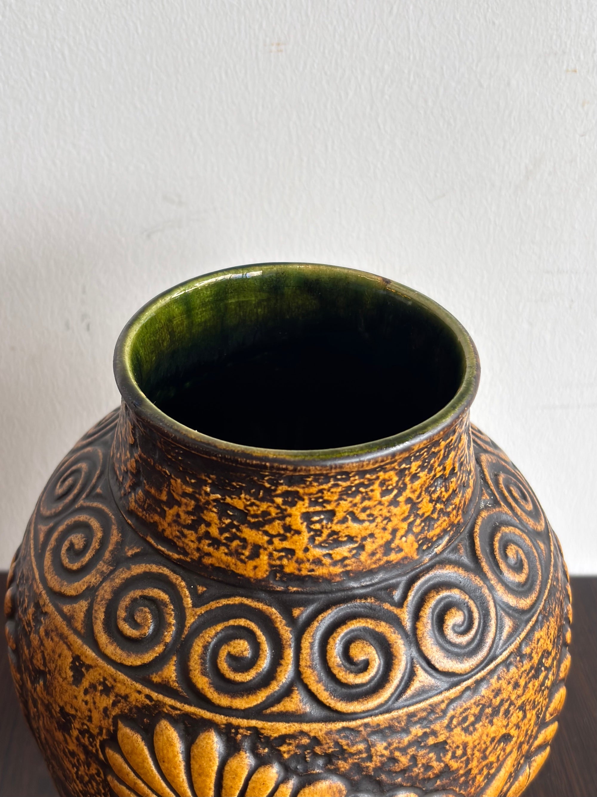 Bay Keramik 670/25 - Fat Lava - セラミック フラワーベース - 1950's-1960's , West Germany - cerote antiques