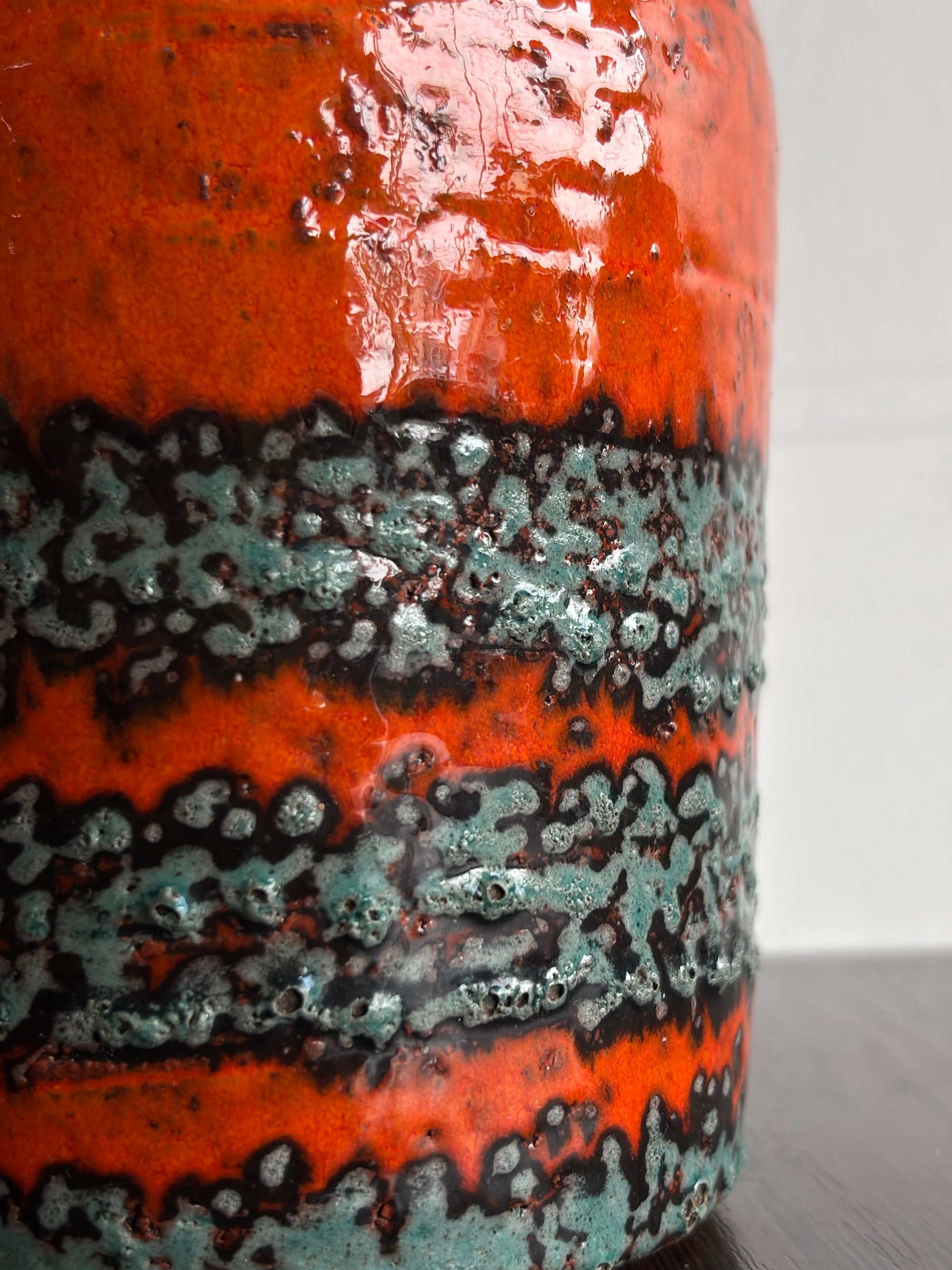 Fat Lava - セラミック フラワーベース - 1960's-1970's , West Germany - cerote antiques