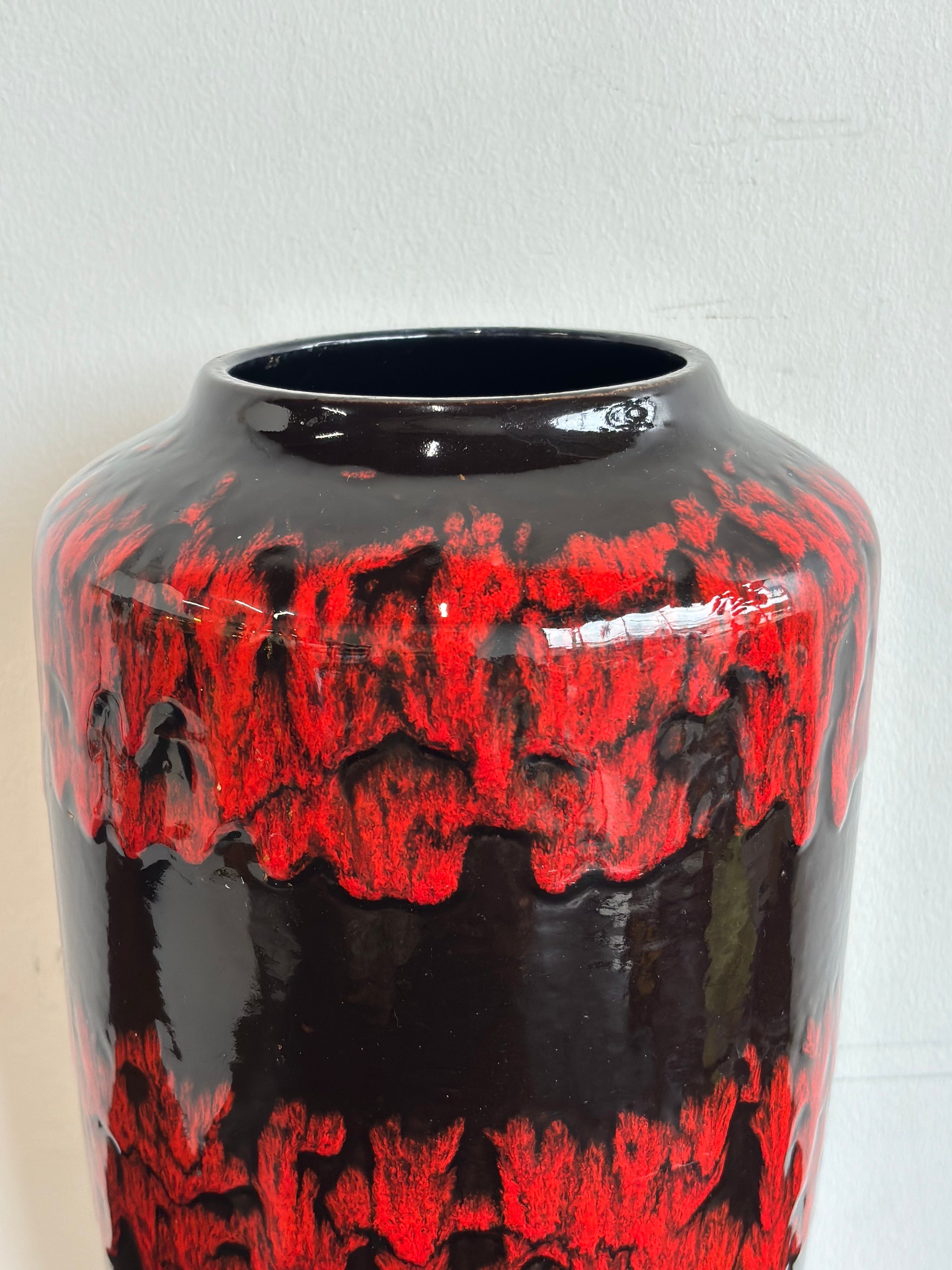 Scheurich 517/38 - Fat Lava - セラミック フラワーベース - 1960's-1970's , West Germany - cerote antiques