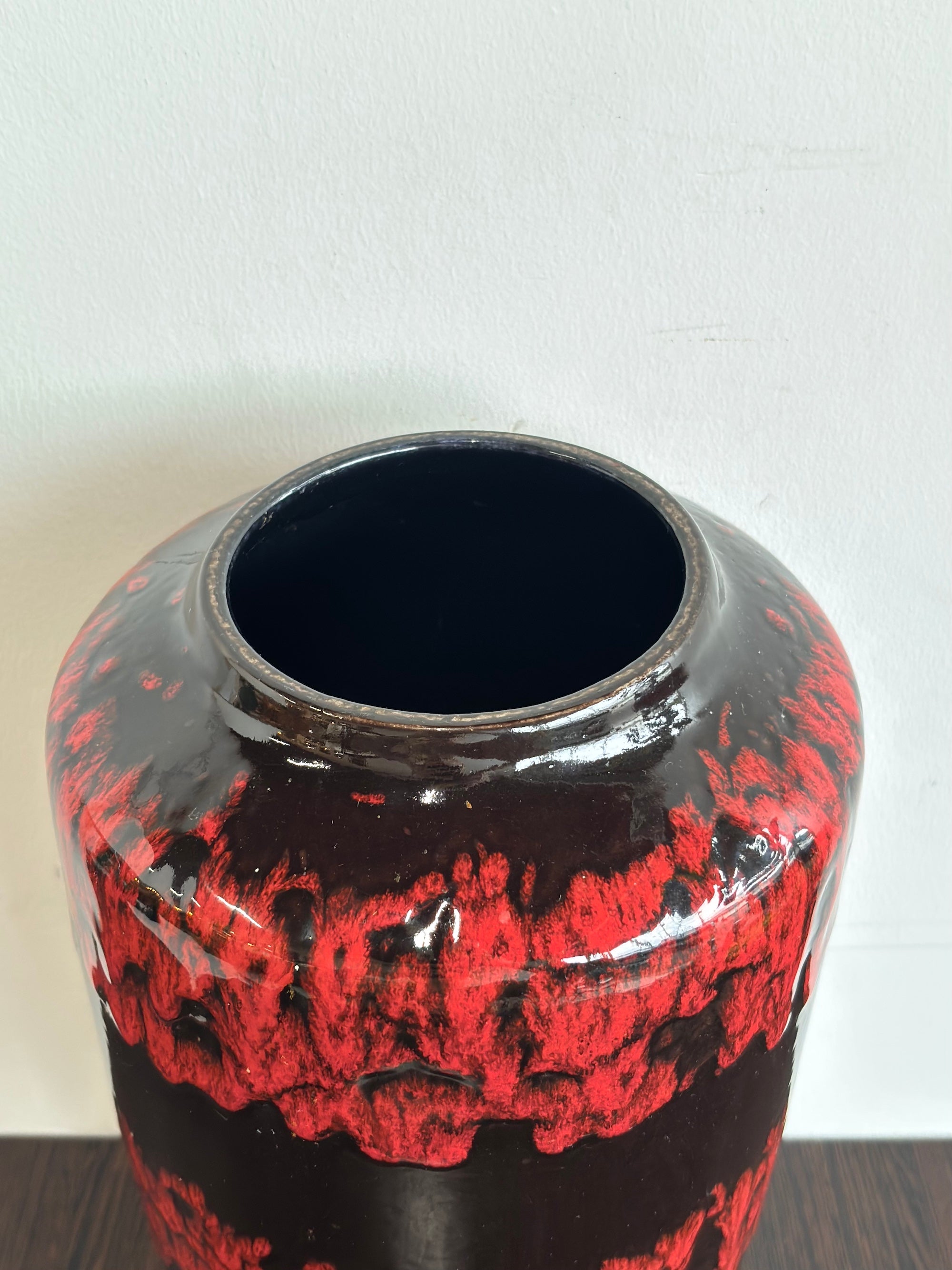 Scheurich 517/38 - Fat Lava - セラミック フラワーベース - 1960's-1970's , West Germany - cerote antiques