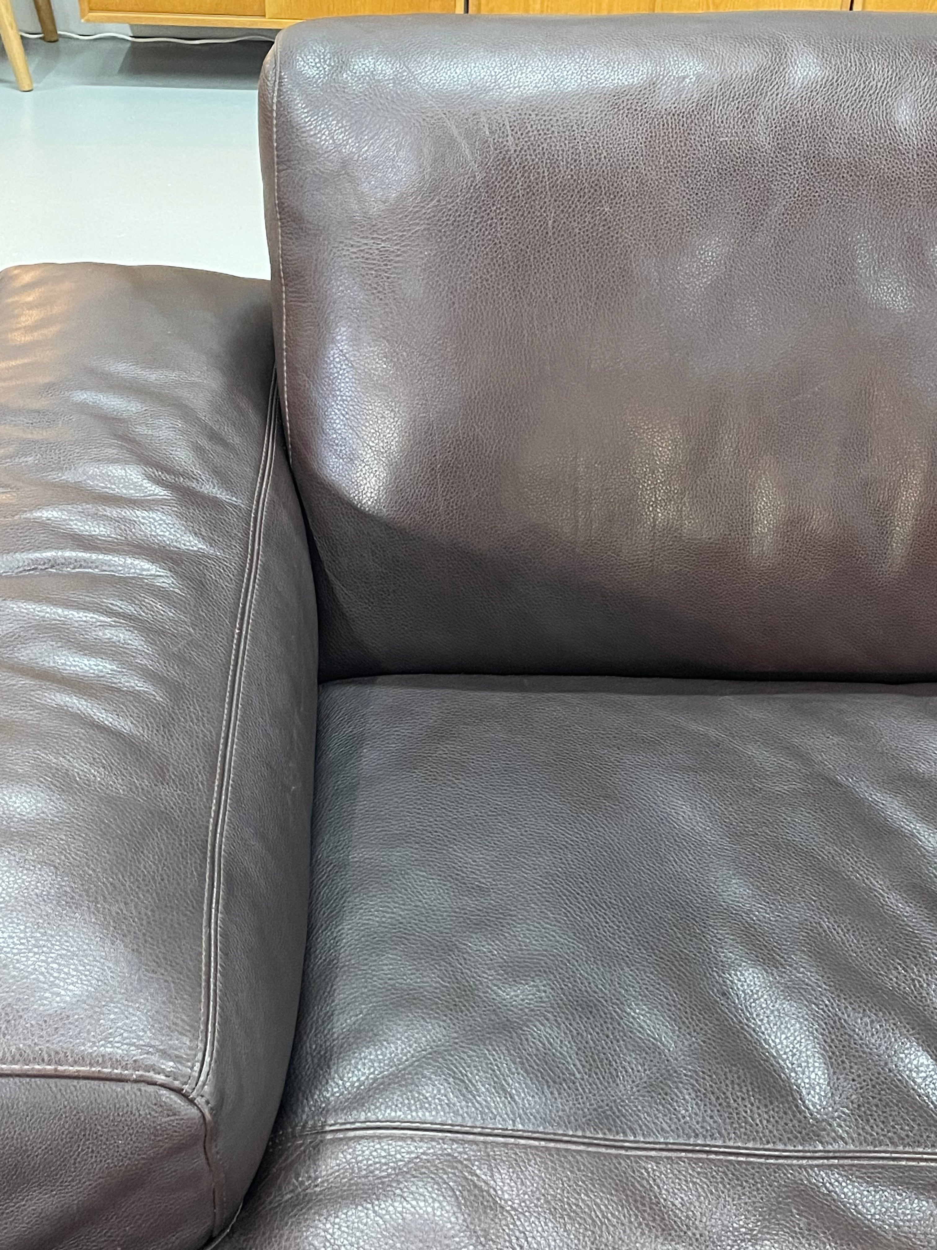 NATUZZI - レザーカウチソファ - 2000's Italy