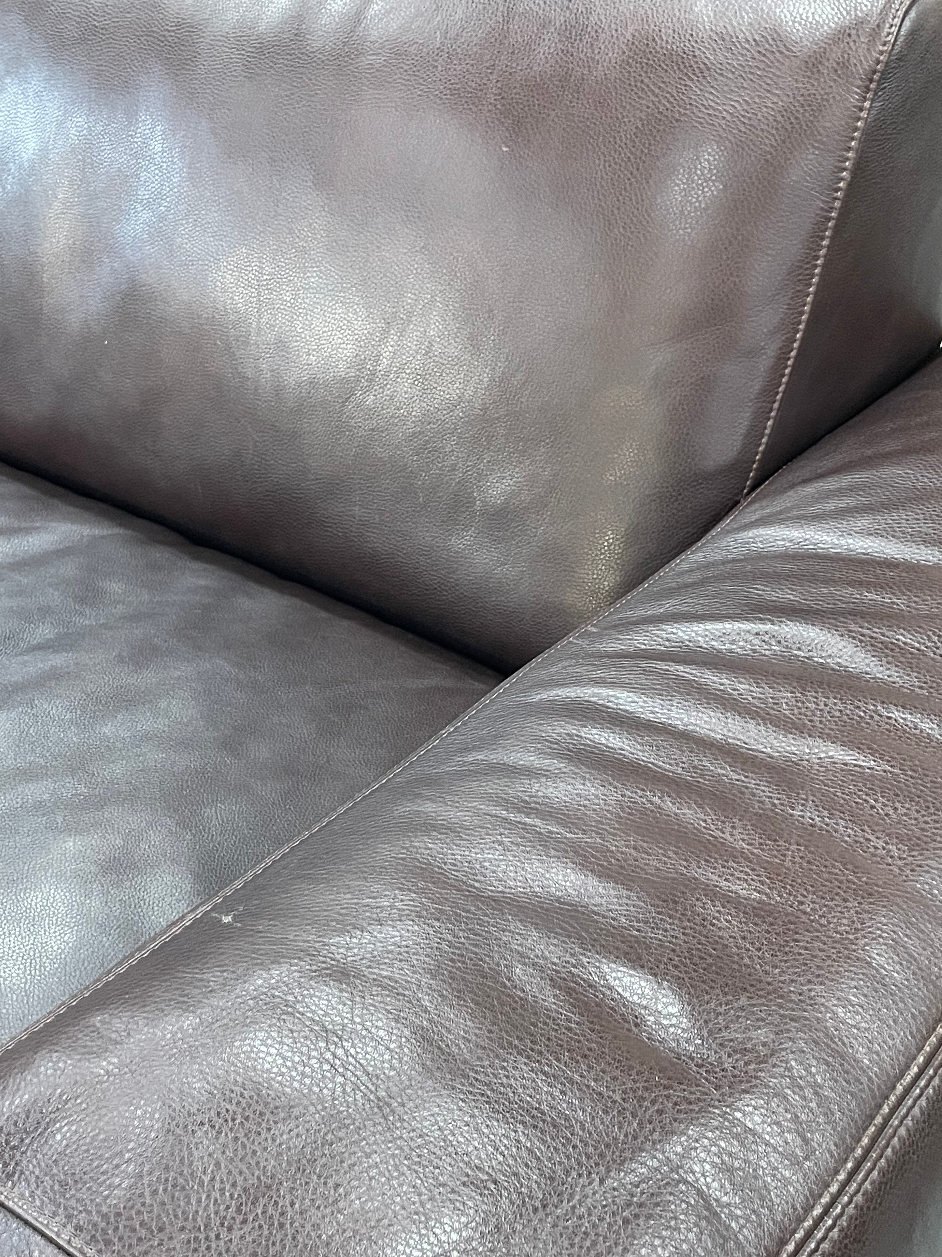 NATUZZI - レザーカウチソファ - 2000's Italy