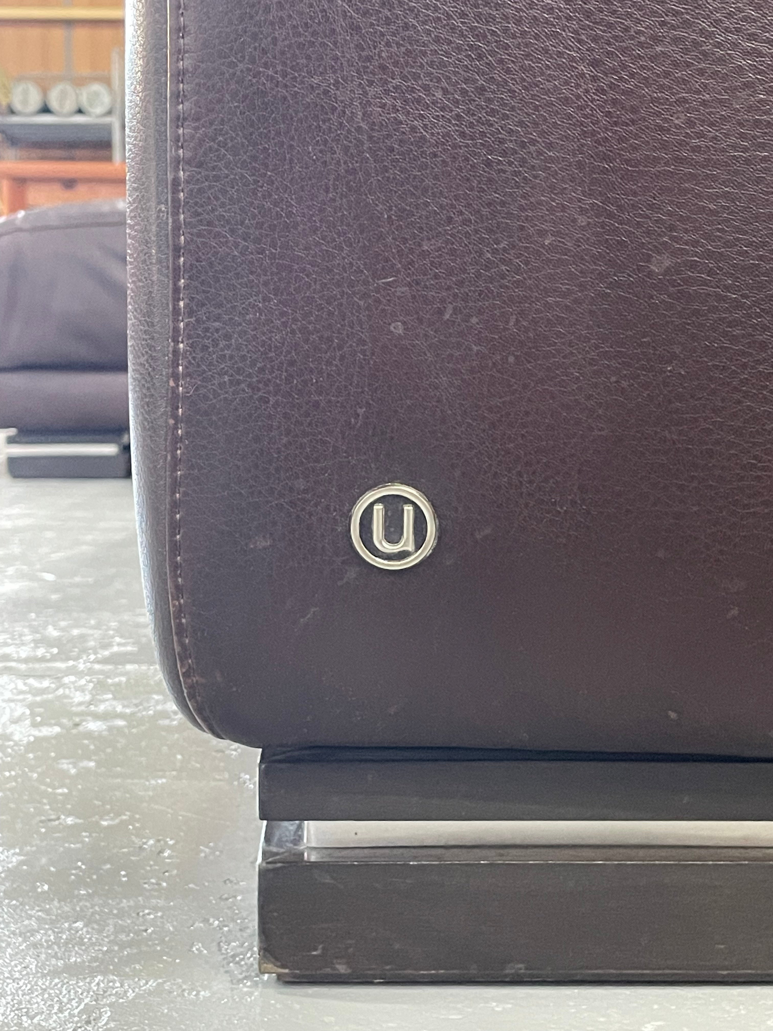 NATUZZI - レザーカウチソファ - 2000's Italy