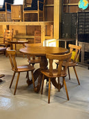 オークウッド ラウンドダイニングテーブル <br> TAMAGAWA BASE